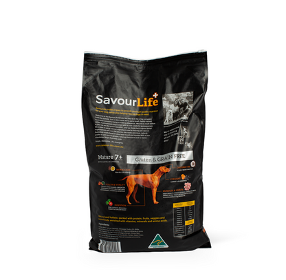 SavourLife GRAIN FREE Dry Food for Mature 7+ Dogs – Australian Chicken