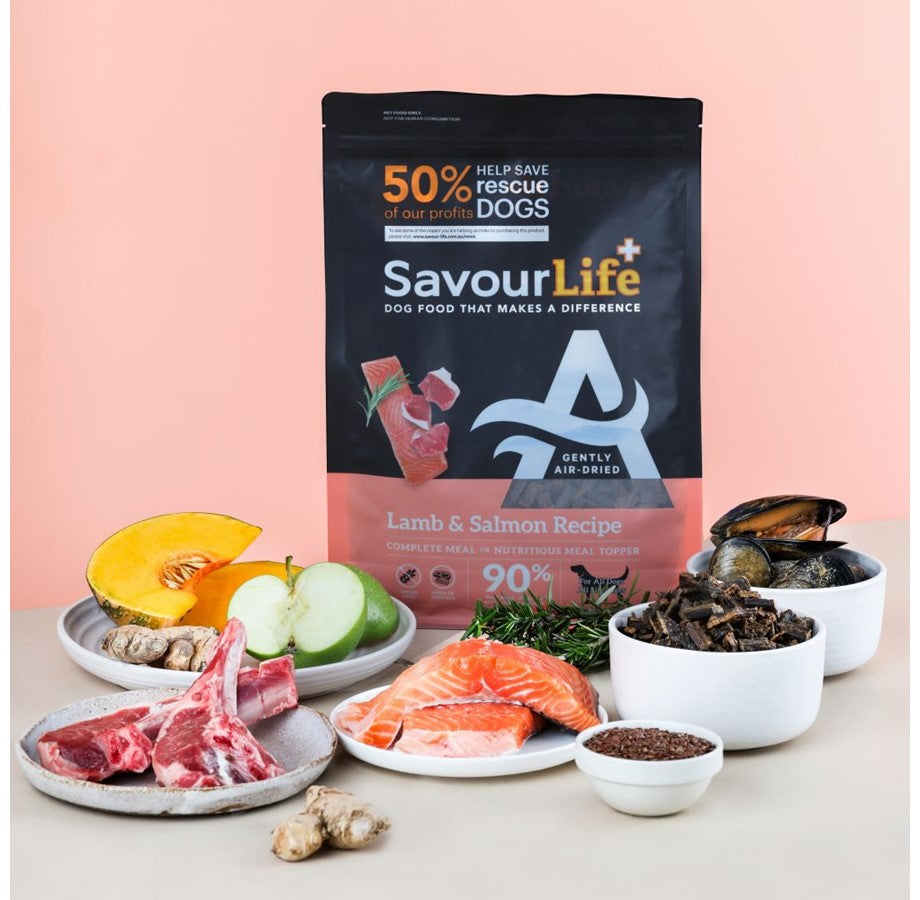 SavourLife – Adult Dog – Air Dried Lamb & Salmon Recipe 1kg